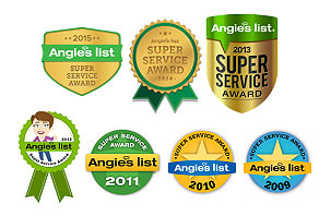 On-Site-Techs have won seven Angie's List Super Service Awards